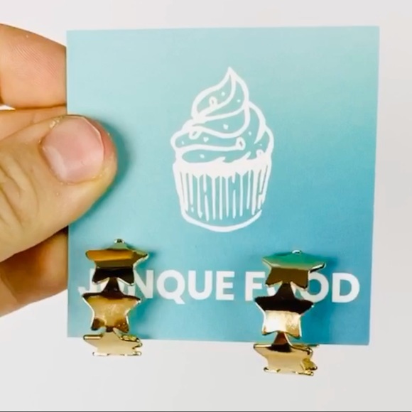 Starry Night Hoop Earrings - Picture 3 of 6